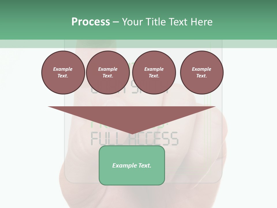 Bank Hand Biometrics PowerPoint Template