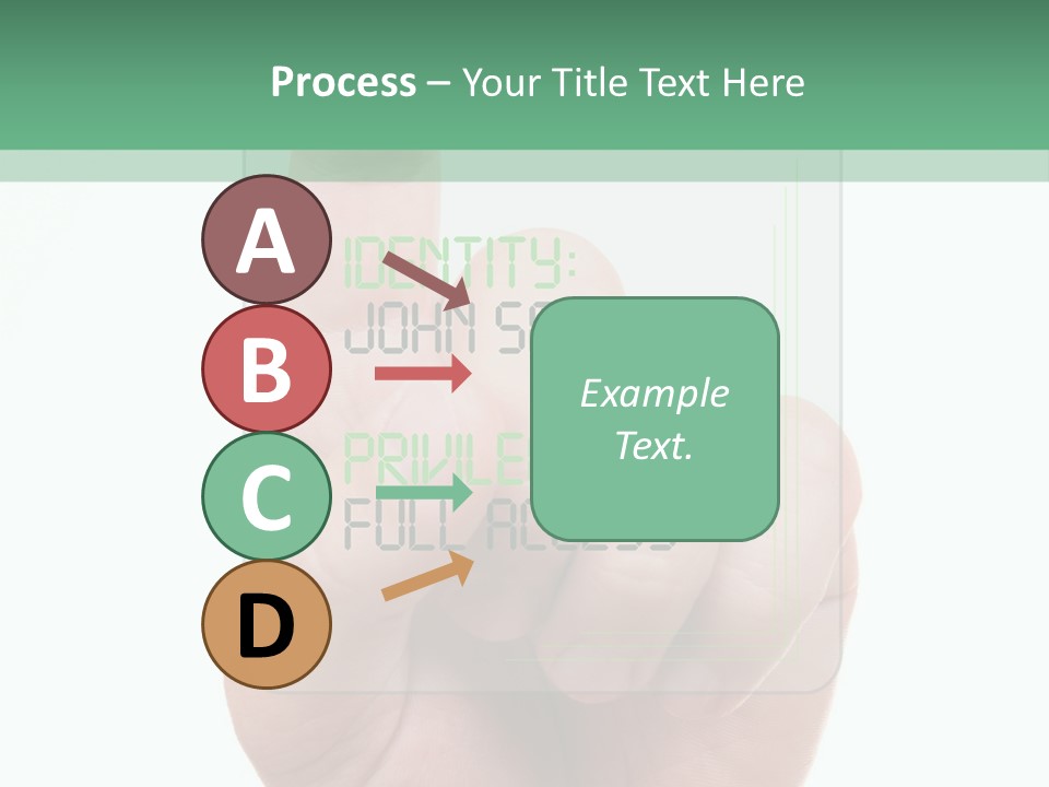Bank Hand Biometrics PowerPoint Template