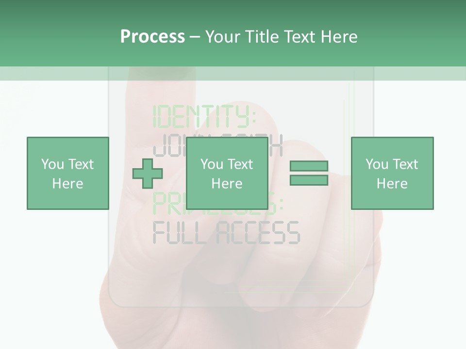 Bank Hand Biometrics PowerPoint Template