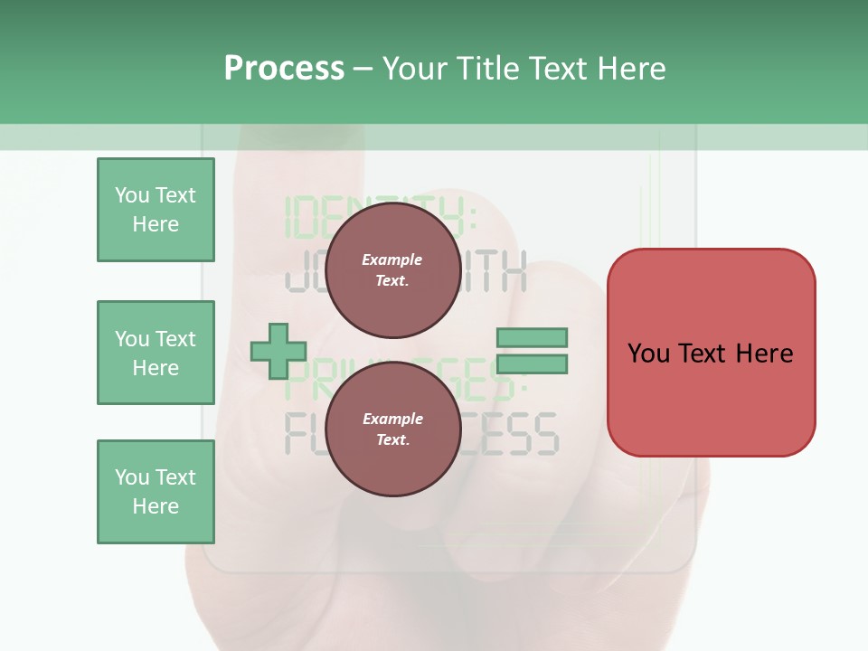 Bank Hand Biometrics PowerPoint Template