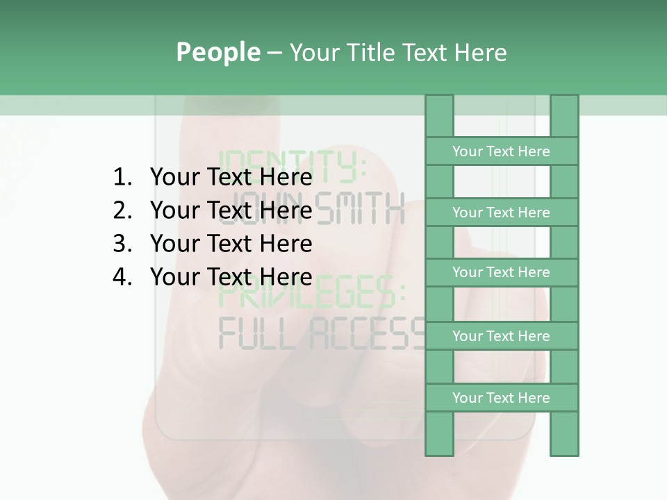 Bank Hand Biometrics PowerPoint Template