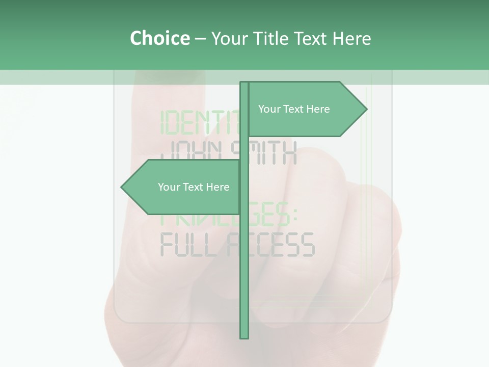 Bank Hand Biometrics PowerPoint Template