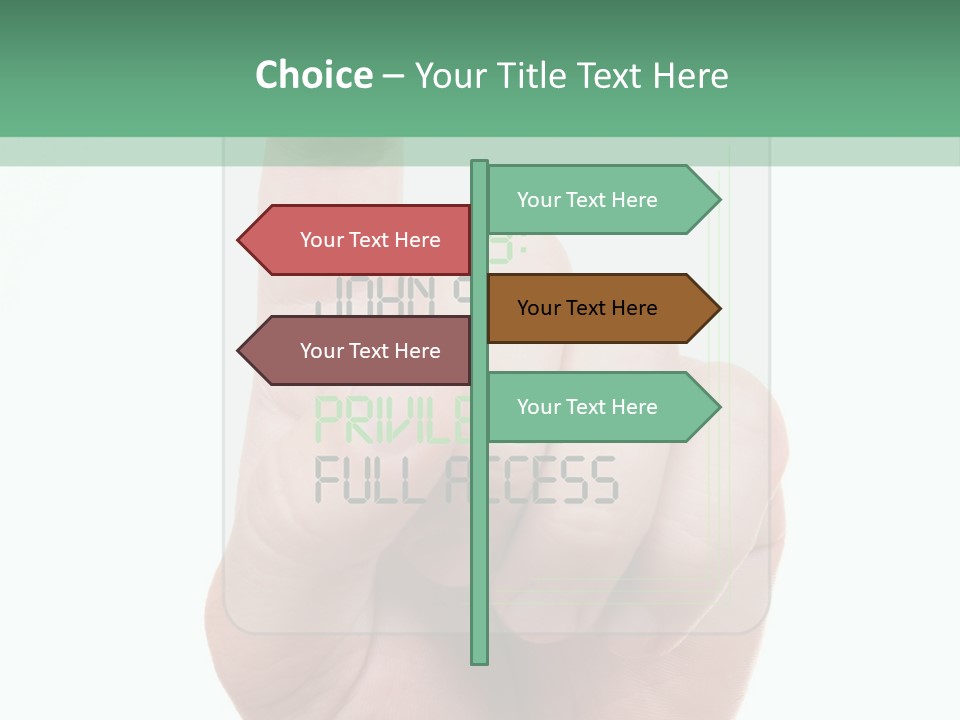 Bank Hand Biometrics PowerPoint Template