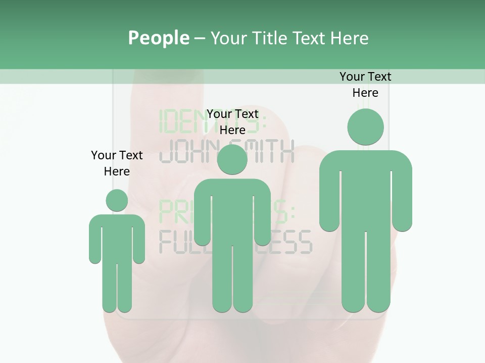 Bank Hand Biometrics PowerPoint Template