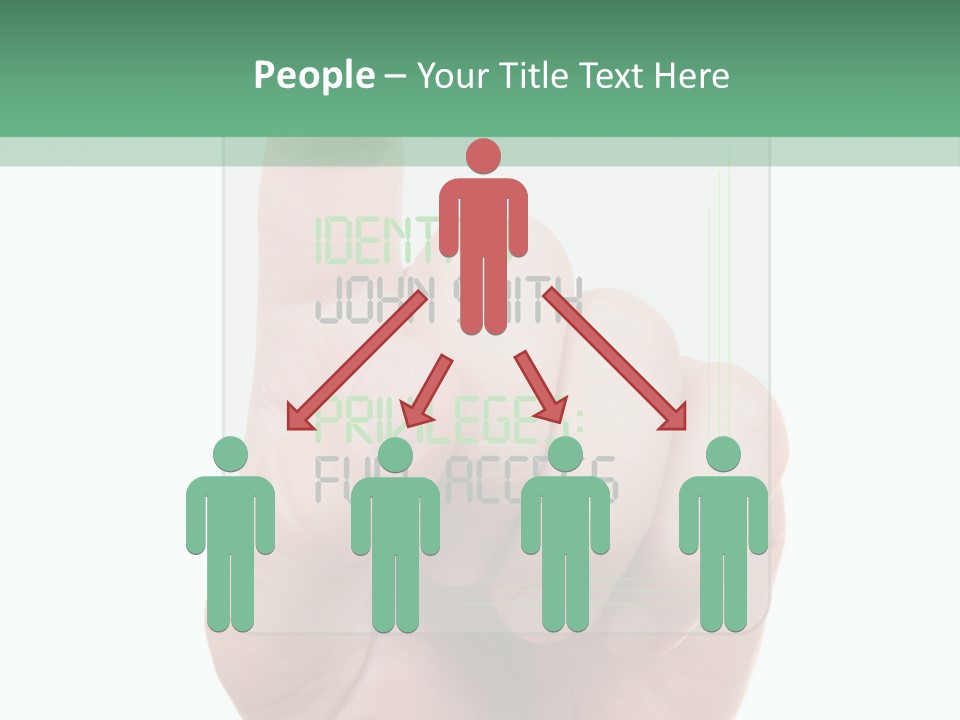 Bank Hand Biometrics PowerPoint Template