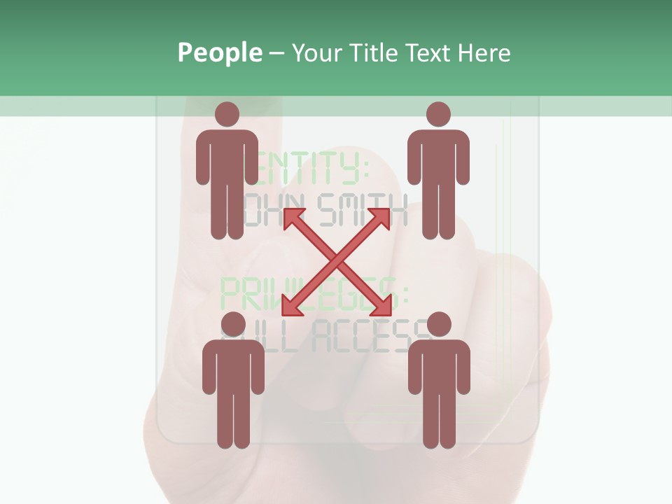 Bank Hand Biometrics PowerPoint Template