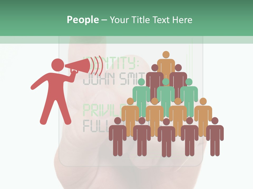 Bank Hand Biometrics PowerPoint Template