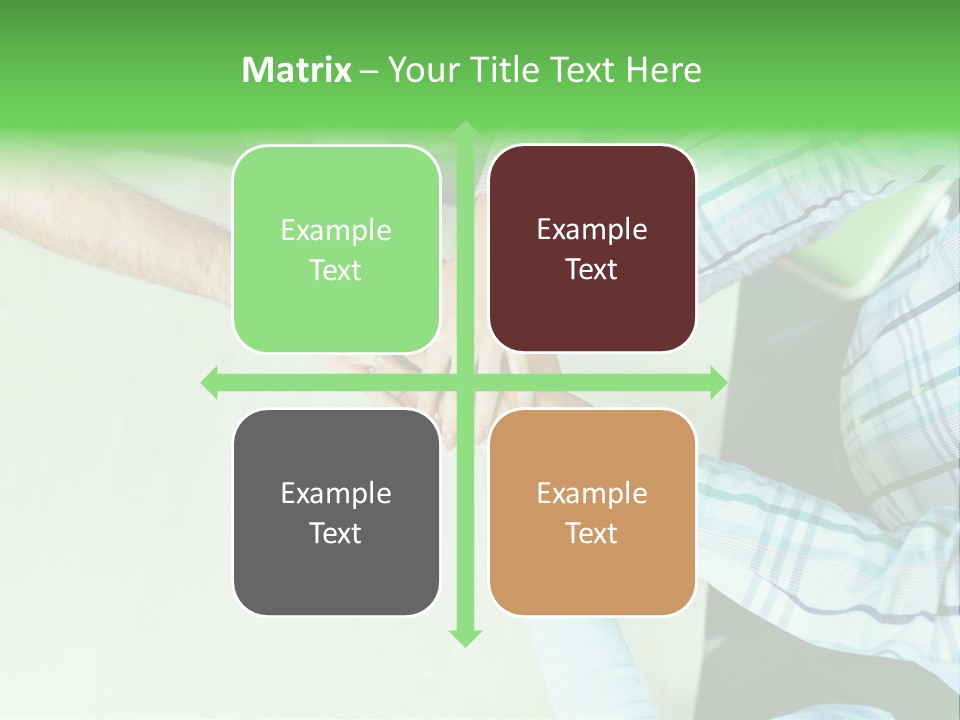 A Group Of People Putting Their Hands Together PowerPoint Template