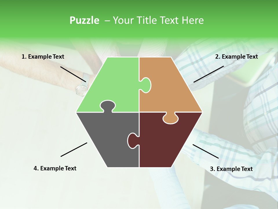 A Group Of People Putting Their Hands Together PowerPoint Template