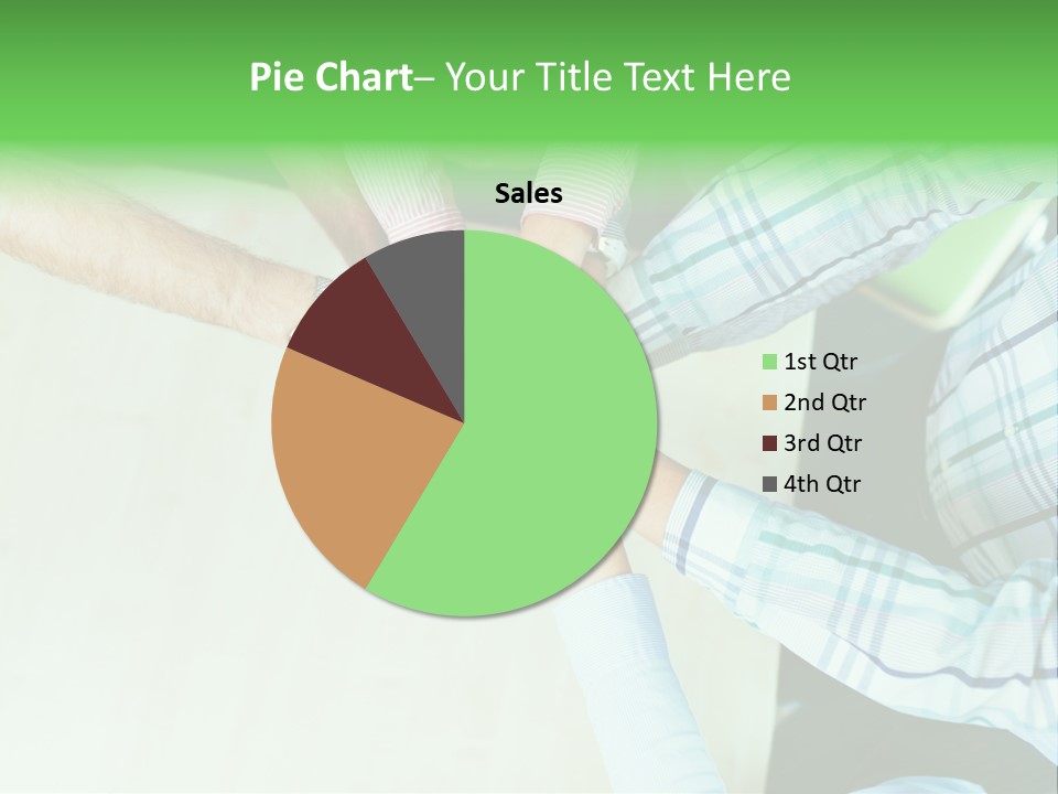 A Group Of People Putting Their Hands Together PowerPoint Template