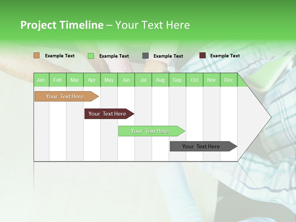 A Group Of People Putting Their Hands Together PowerPoint Template