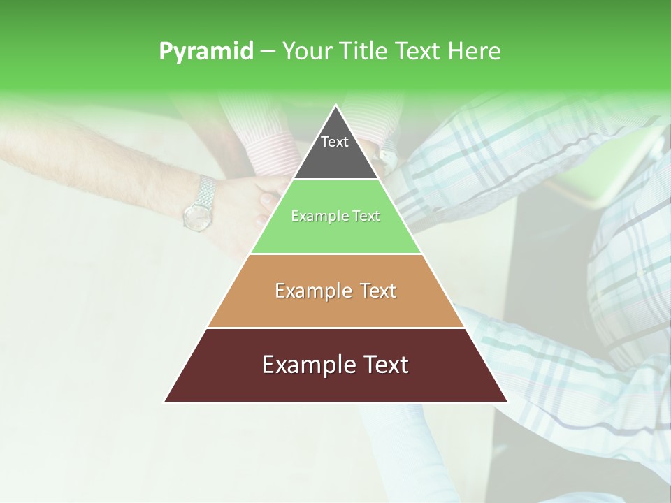 A Group Of People Putting Their Hands Together PowerPoint Template