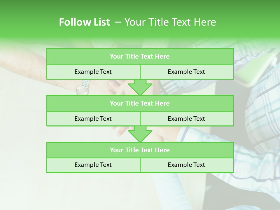 A Group Of People Putting Their Hands Together PowerPoint Template