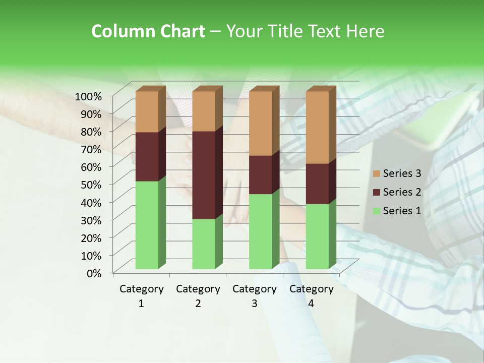 A Group Of People Putting Their Hands Together PowerPoint Template