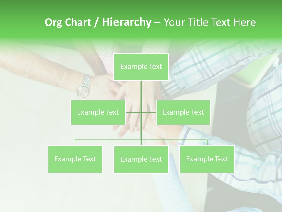 A Group Of People Putting Their Hands Together PowerPoint Template