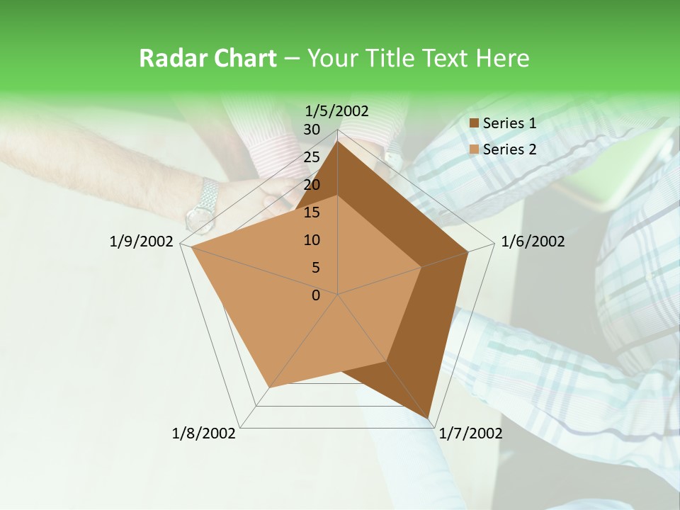 A Group Of People Putting Their Hands Together PowerPoint Template