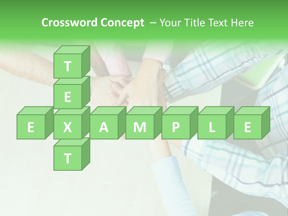 A Group Of People Putting Their Hands Together PowerPoint Template
