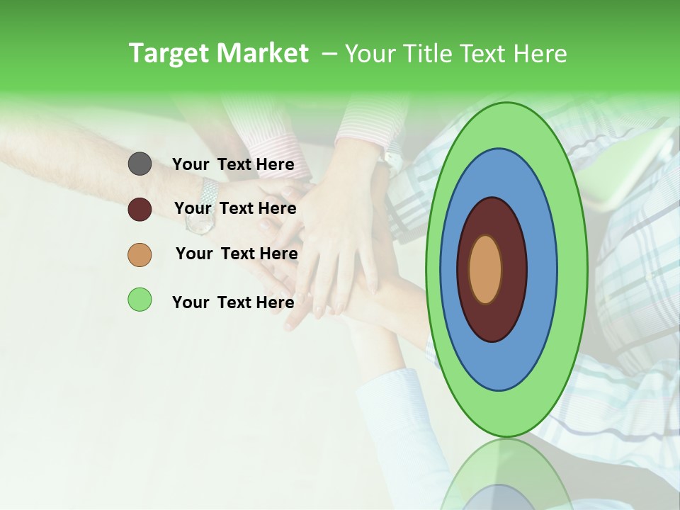 A Group Of People Putting Their Hands Together PowerPoint Template