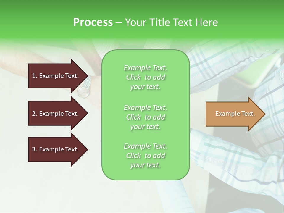 A Group Of People Putting Their Hands Together PowerPoint Template