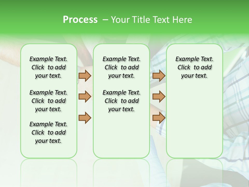 A Group Of People Putting Their Hands Together PowerPoint Template