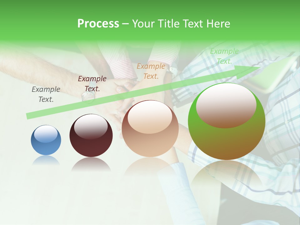 A Group Of People Putting Their Hands Together PowerPoint Template