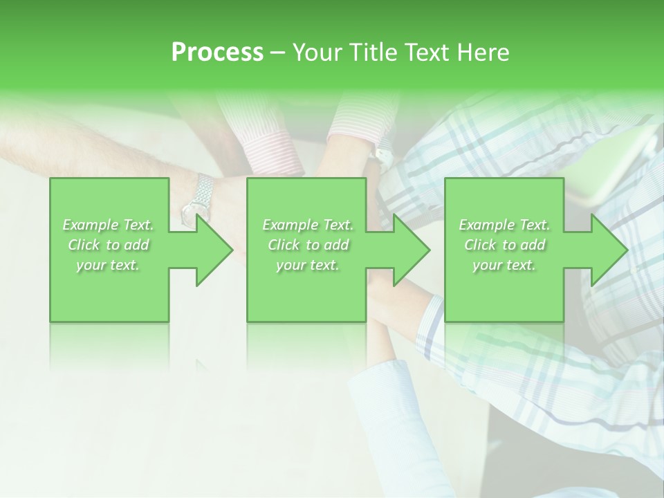 A Group Of People Putting Their Hands Together PowerPoint Template
