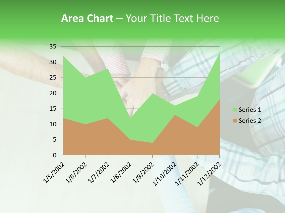 A Group Of People Putting Their Hands Together PowerPoint Template