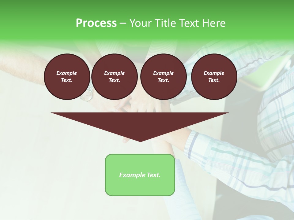 A Group Of People Putting Their Hands Together PowerPoint Template