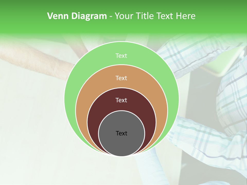 A Group Of People Putting Their Hands Together PowerPoint Template