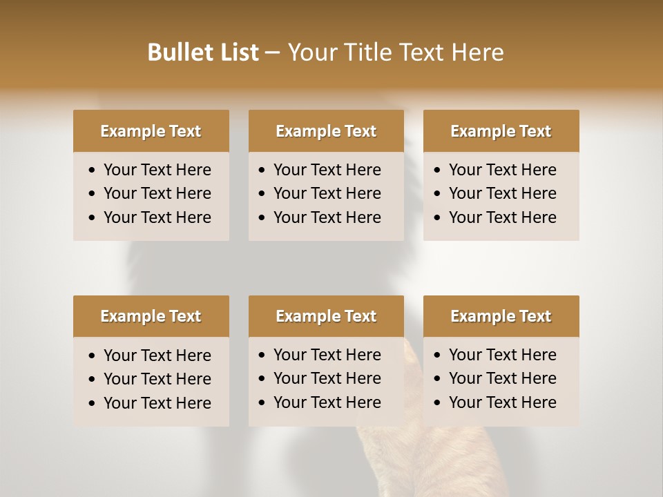 A Cat Sitting In Front Of A Shadow Of A Lion PowerPoint Template