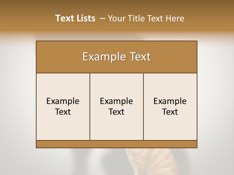 A Cat Sitting In Front Of A Shadow Of A Lion PowerPoint Template