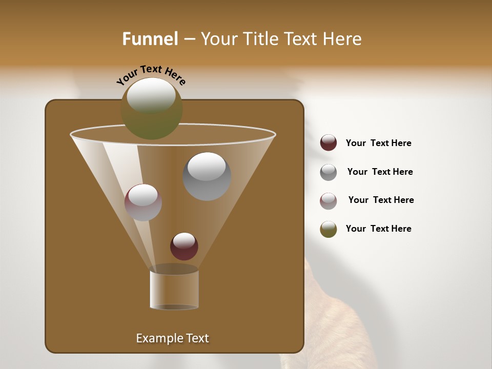 A Cat Sitting In Front Of A Shadow Of A Lion PowerPoint Template