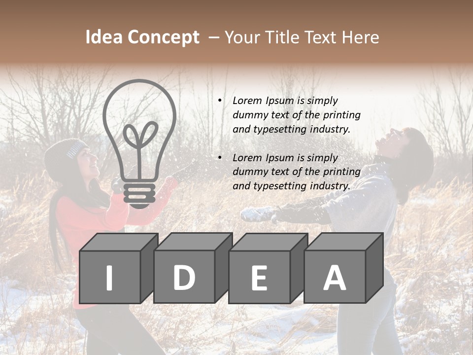 Joy Women Season PowerPoint Template