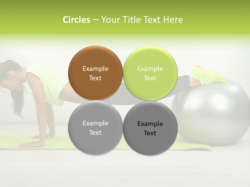 Caucasian Positive Ball PowerPoint Template