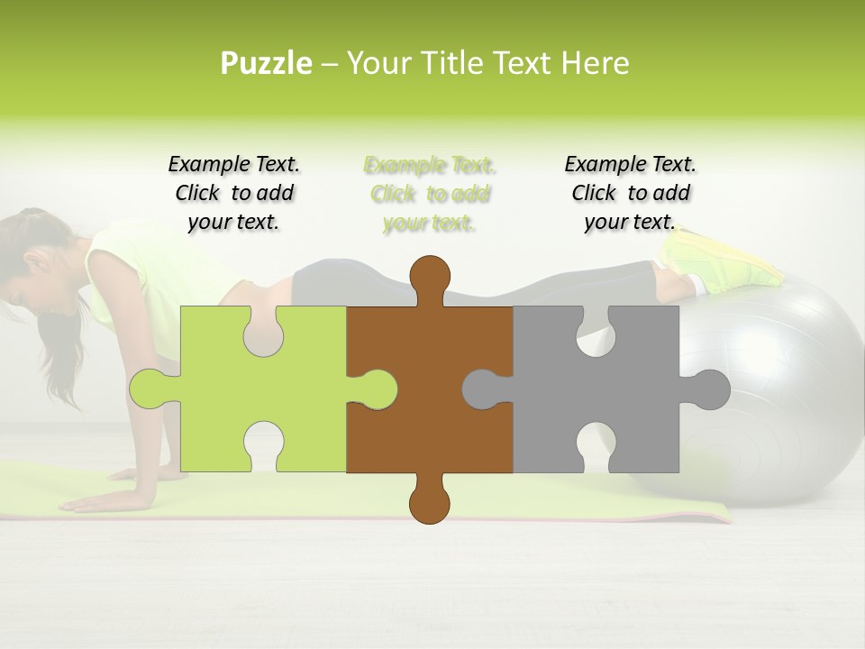 Caucasian Positive Ball PowerPoint Template