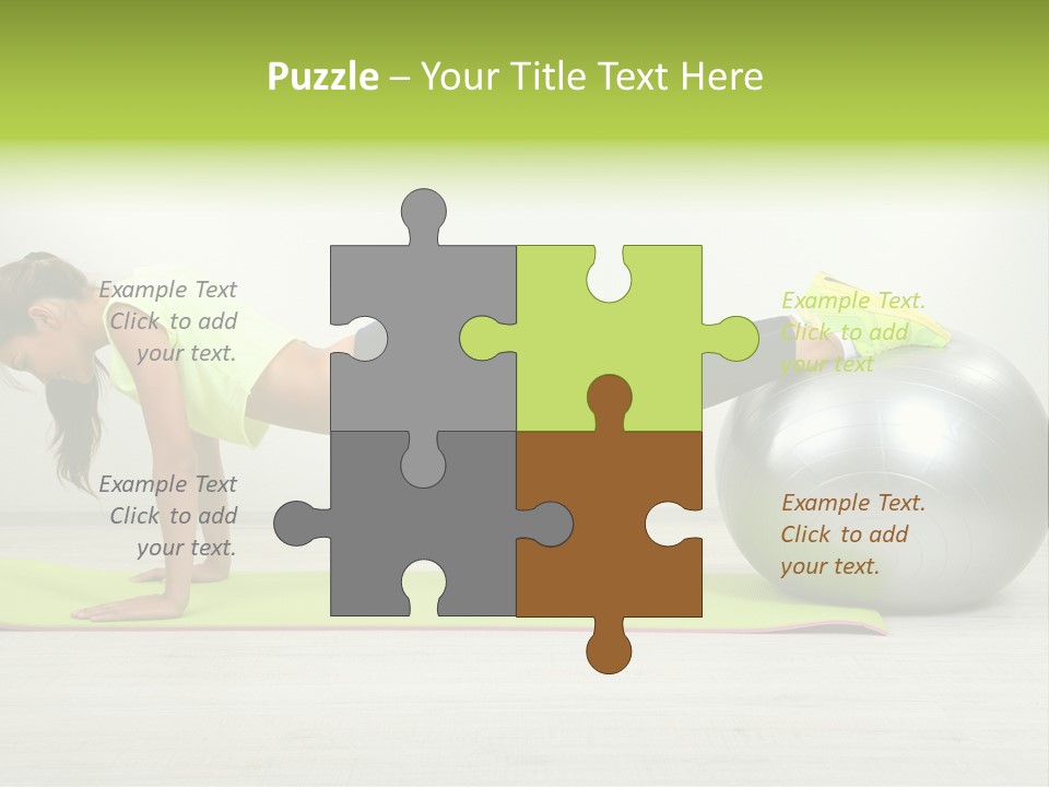 Caucasian Positive Ball PowerPoint Template