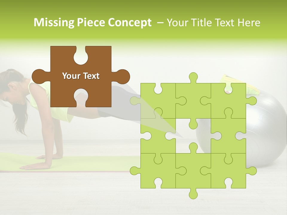 Caucasian Positive Ball PowerPoint Template