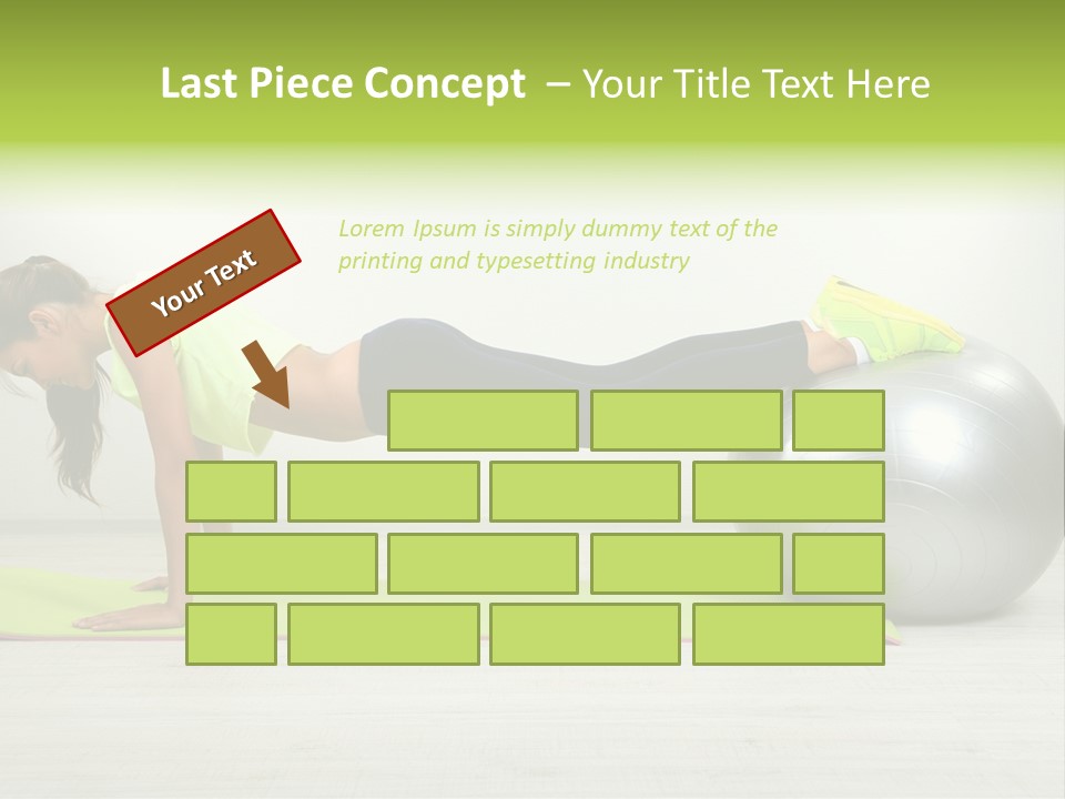 Caucasian Positive Ball PowerPoint Template