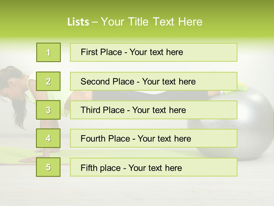 Caucasian Positive Ball PowerPoint Template