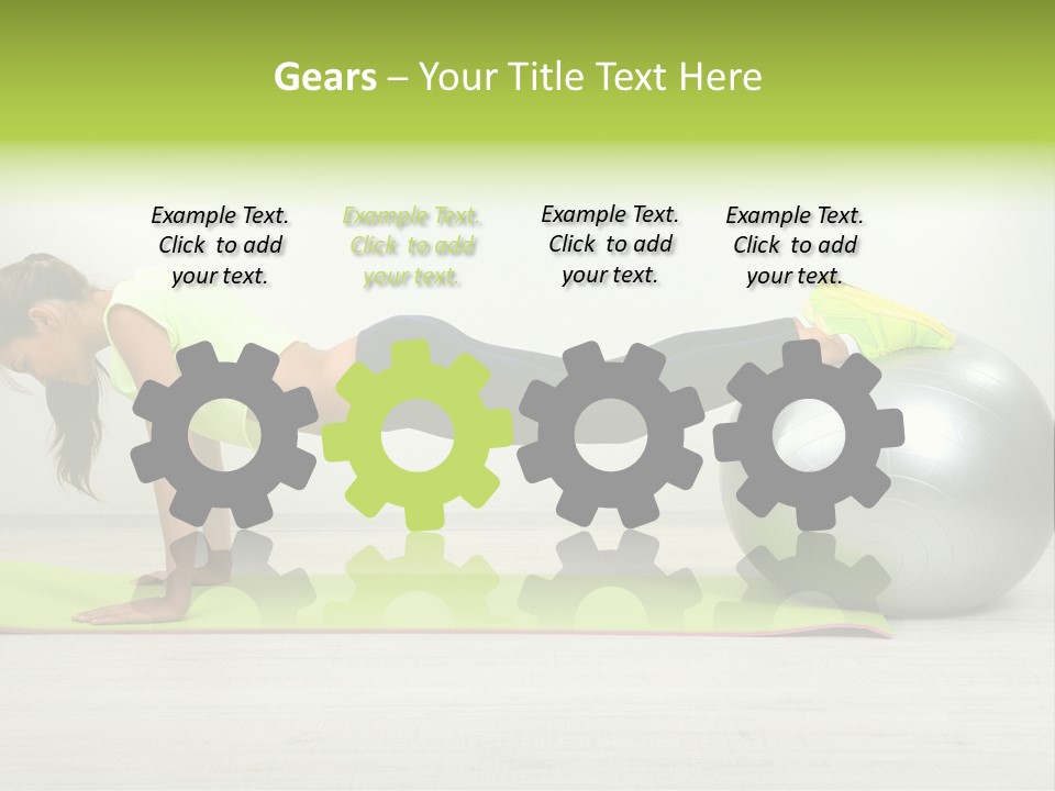 Caucasian Positive Ball PowerPoint Template