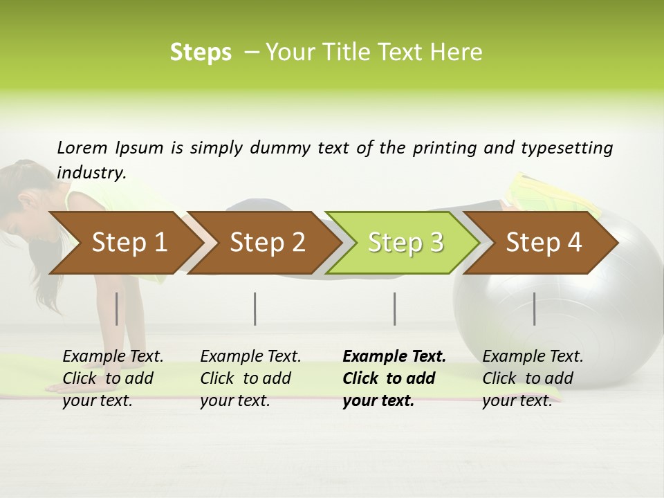 Caucasian Positive Ball PowerPoint Template