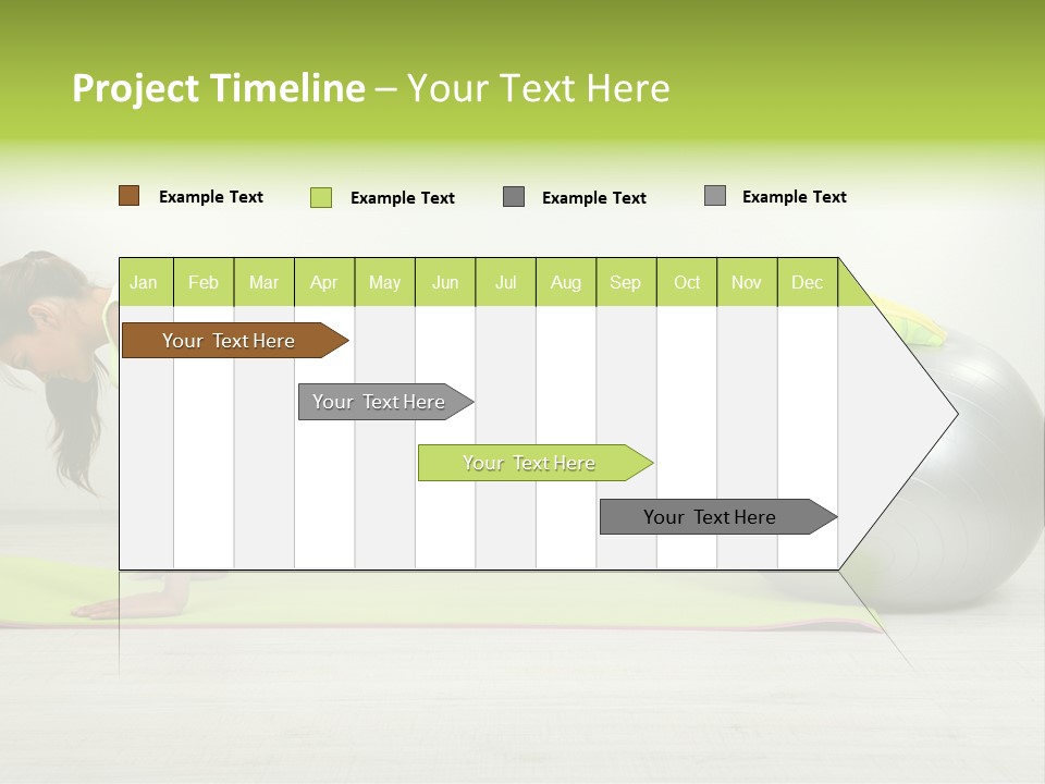 Caucasian Positive Ball PowerPoint Template