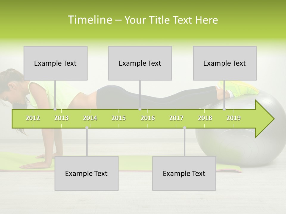 Caucasian Positive Ball PowerPoint Template