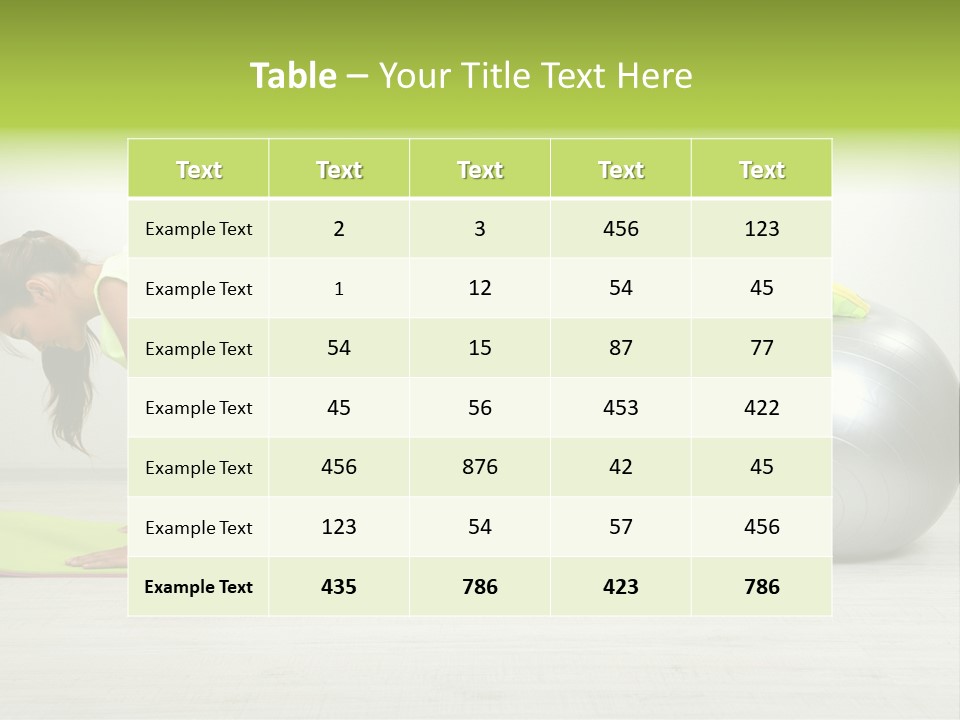 Caucasian Positive Ball PowerPoint Template