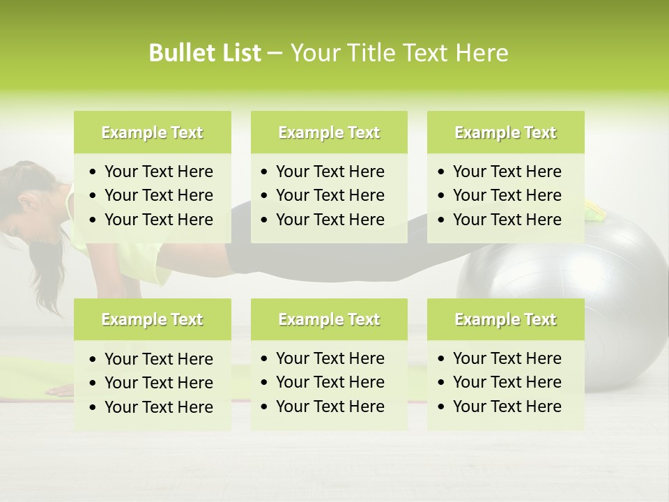 Caucasian Positive Ball PowerPoint Template