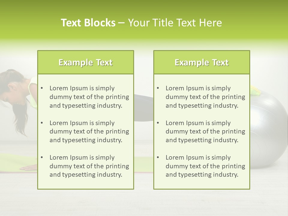 Caucasian Positive Ball PowerPoint Template