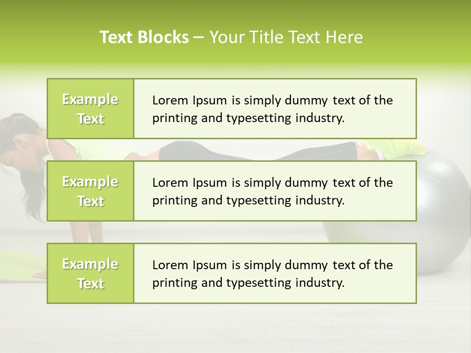 Caucasian Positive Ball PowerPoint Template