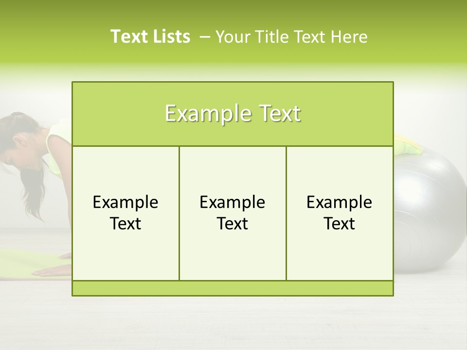 Caucasian Positive Ball PowerPoint Template