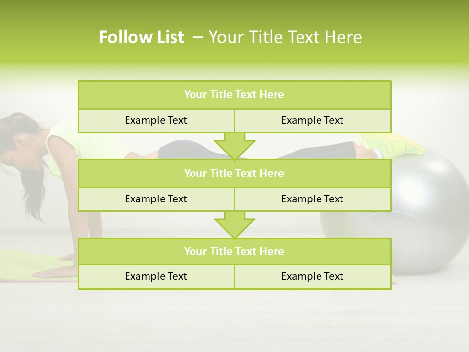Caucasian Positive Ball PowerPoint Template