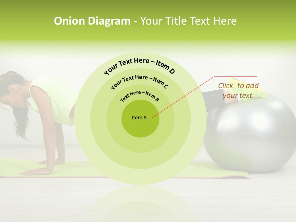 Caucasian Positive Ball PowerPoint Template